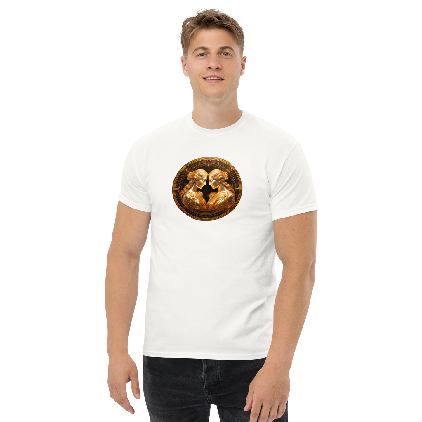 Gemini: The Twin Air Sign Unisex organic cotton t-shirt
